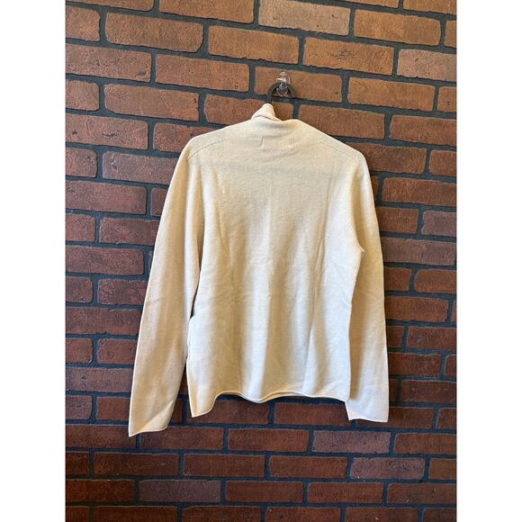 Hirsch + Timber Cream 100% Wool Turtle Neck Sweater: Women's Size Medium - Picture 3 of 11